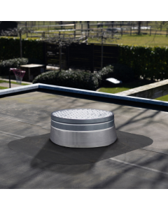 Powerdaylight Ø 53 cm Cradle plat dak buitenzijde