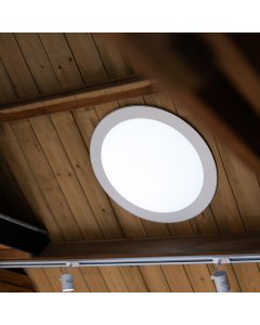 Powerdaylight Ø 53 cm plafondplaat rond opbouw wit binnenzijde