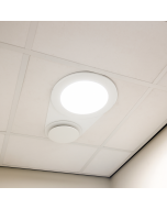 Powerdaylight Ø 25 cm ventilatie set hellend dak wit