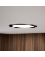 Powerdaylight Ø 35 cm plafondplaat rond opbouw zwart binnenzijde
