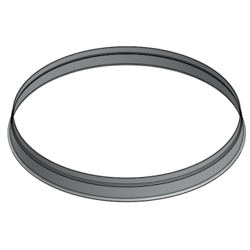 Powerdaylight  Ø 35 cm Koepelring aluminium