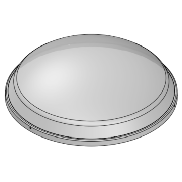 Powerdaylight Ø 25 cm Koepel Polycarbonaat