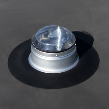 Powerdaylight Ø 25 cm Plat dak buitenzijde