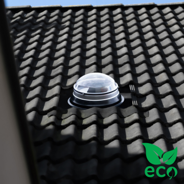 Powerdaylight Ø 35 cm Eco hellend dak buitenzijde